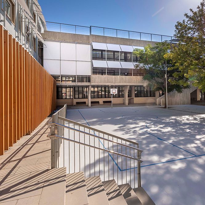 Nueva edificación, reforma de la existente, escuela La Mar Bella